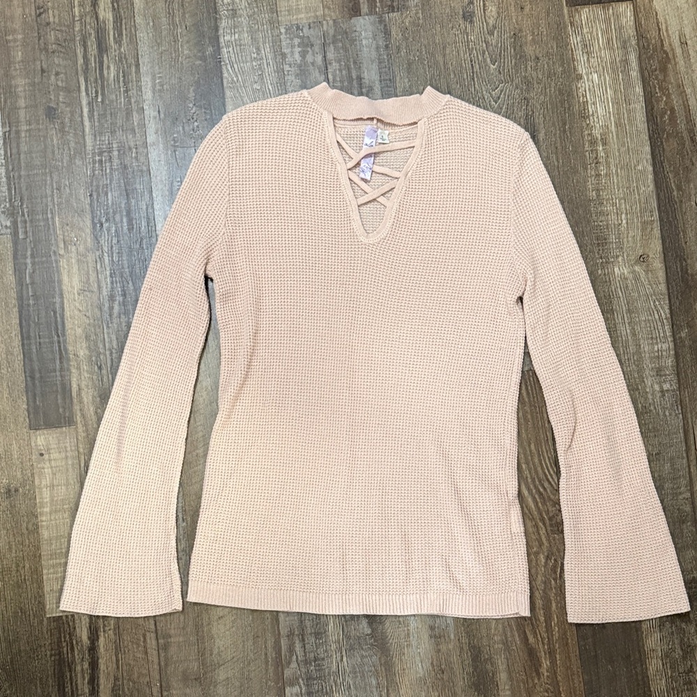 Alya Women's Blush Long Sleeve Top